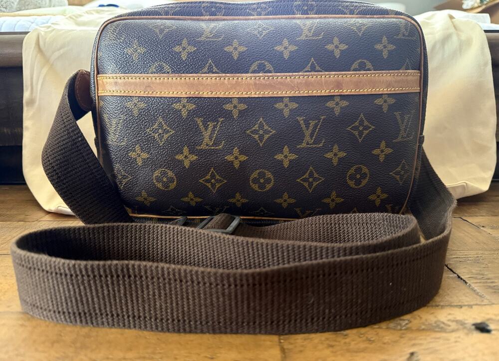 Louis Vuitton Reporter Crossbody Bag Women Monogram Canvas France Dust Bag W/COA